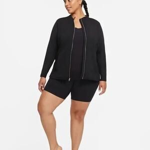 Nike Yoga Luxe Jacket Training Dri FIT Black Full Zip Womens 3X Athleisure Coat